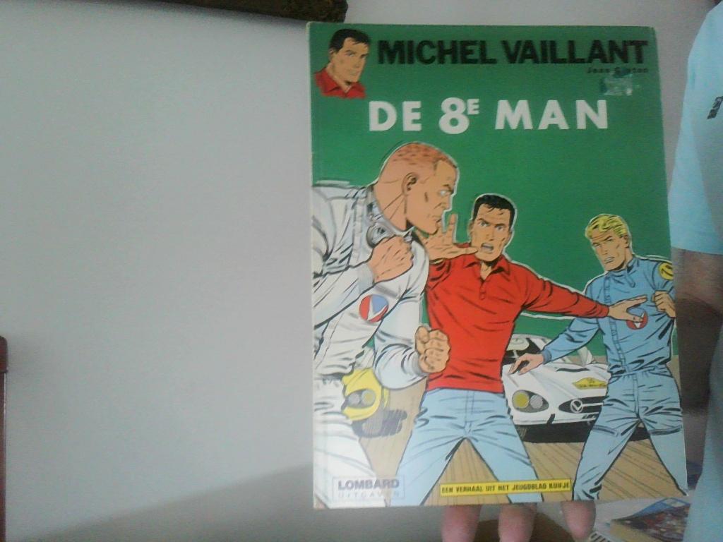 michel vaillant nr 8 de 8 e man uit gave lombard 1978, Eén stripboek, Ophalen of Verzenden, Zo goed als nieuw