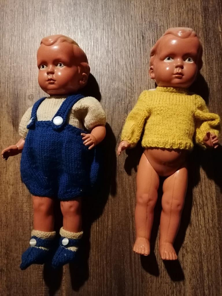 2 vooroorlogse popjes, Ophalen, Gebruikt, Pop
