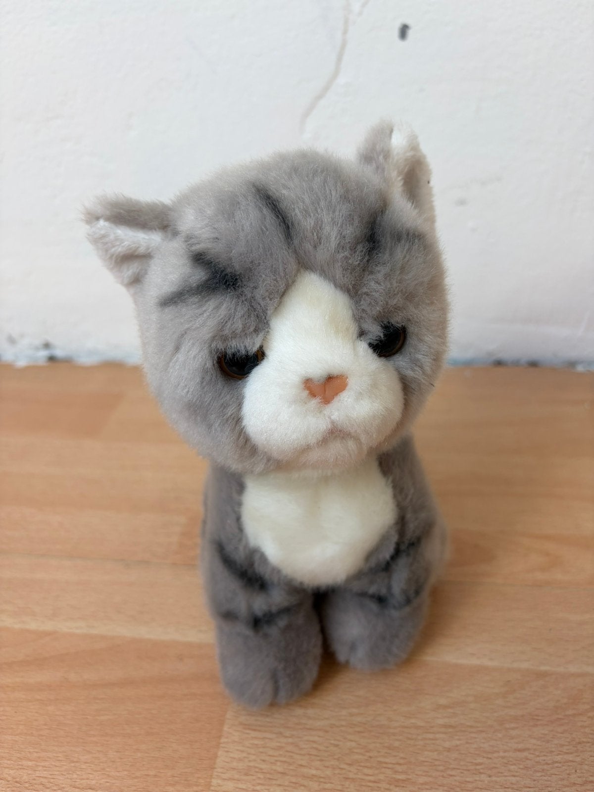 Leuke knuffel van kat / poes. ZGAN, Overige merken, Overige karakters, Grijs, Ophalen of Verzenden