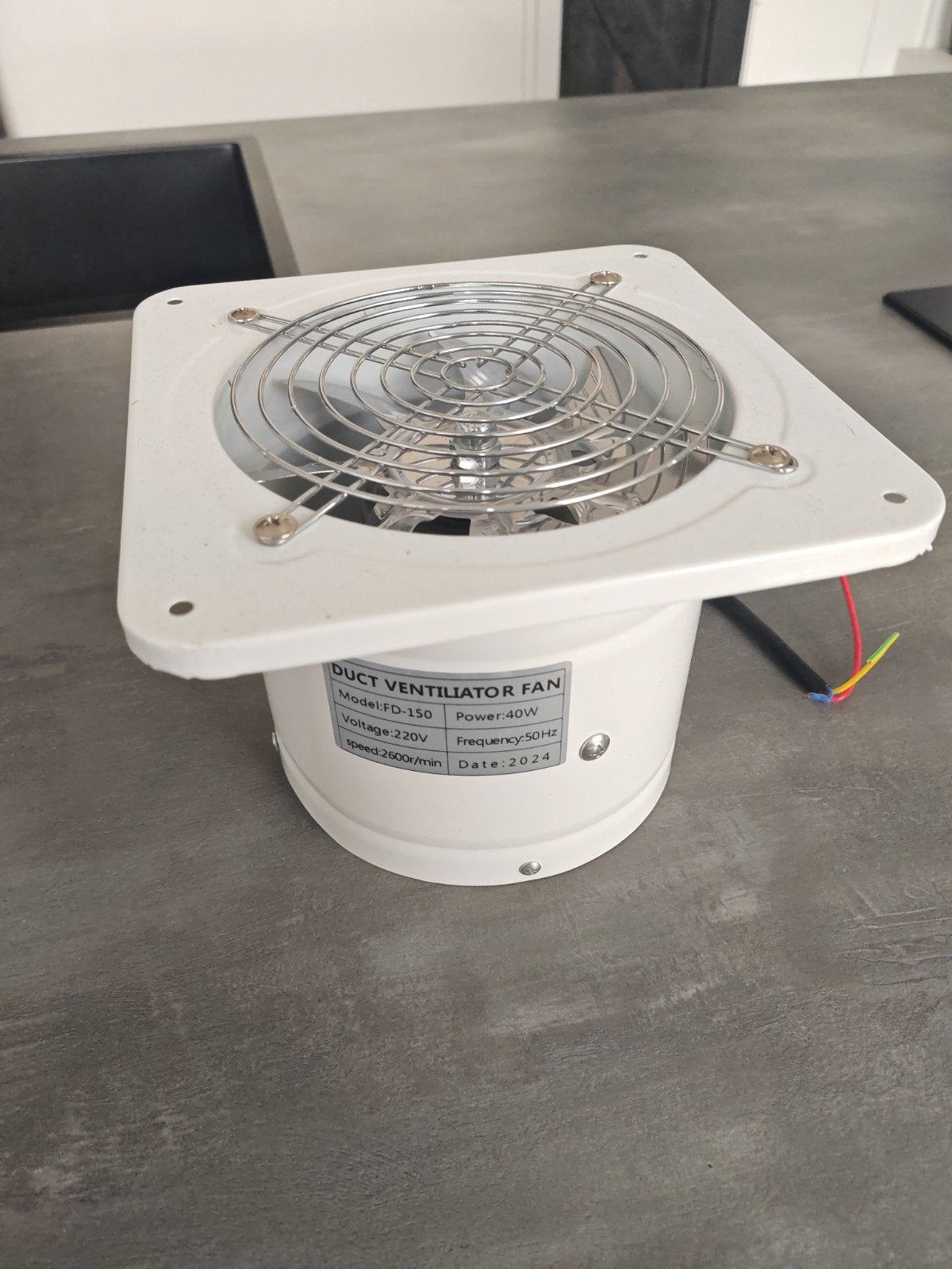 Duct Ventilator Fan FD-150 - 220V, 40W, 2600r/min, Ophalen of Verzenden, Nieuw, Ventilator