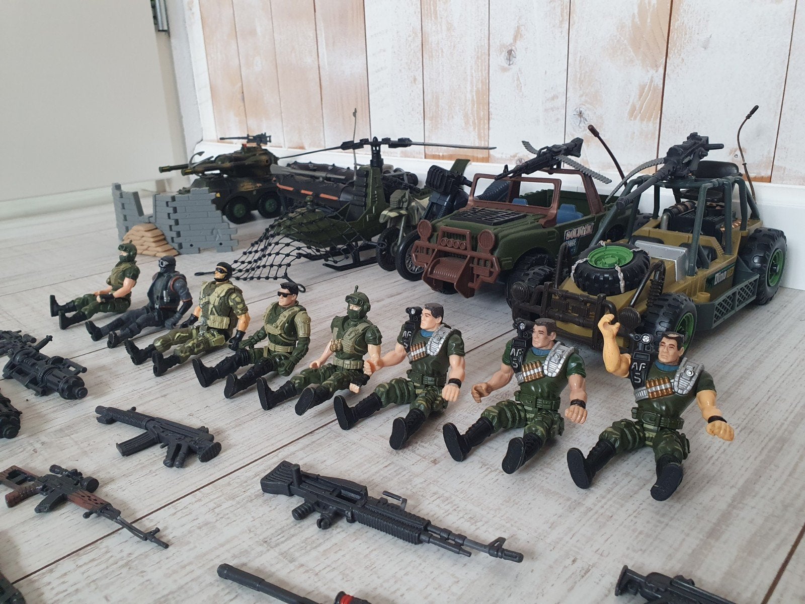 Grote set militaire speelgoed: voertuigen, figuren,, Ophalen of Verzenden, Zo goed als nieuw
