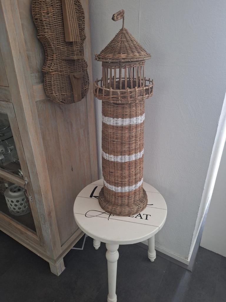 Riviera maison rattan vuurtoren (BIEDEN), Ophalen, Zo goed als nieuw
