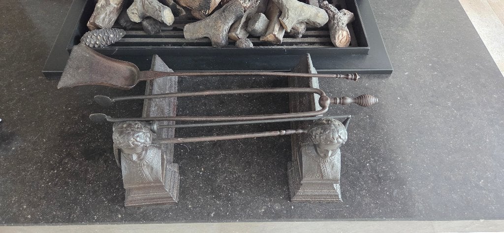 accessoires haard, Huis en Inrichting, Haarden, Ophalen, Gebruikt, Vrijstaande haard, Houthaard