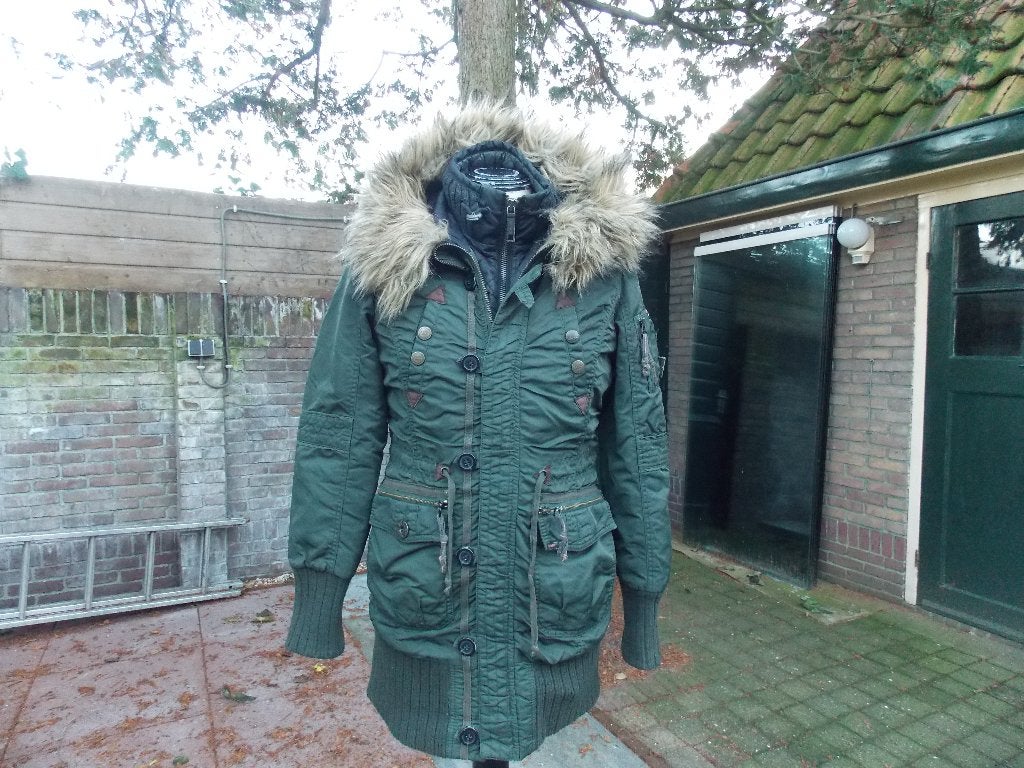 KHUJO outdoor jas, grote kraag maat 38, Kleding | Dames, Maat 38/40 (M), Khujo, Ophalen of Verzenden, Zo goed als nieuw