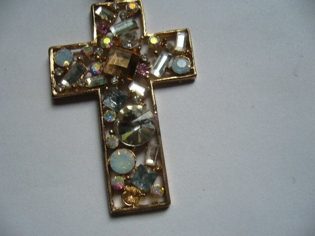 VINTAGE KETTING MET PRACHTIG KRUIS, Verzenden, Overige materialen, Ketting