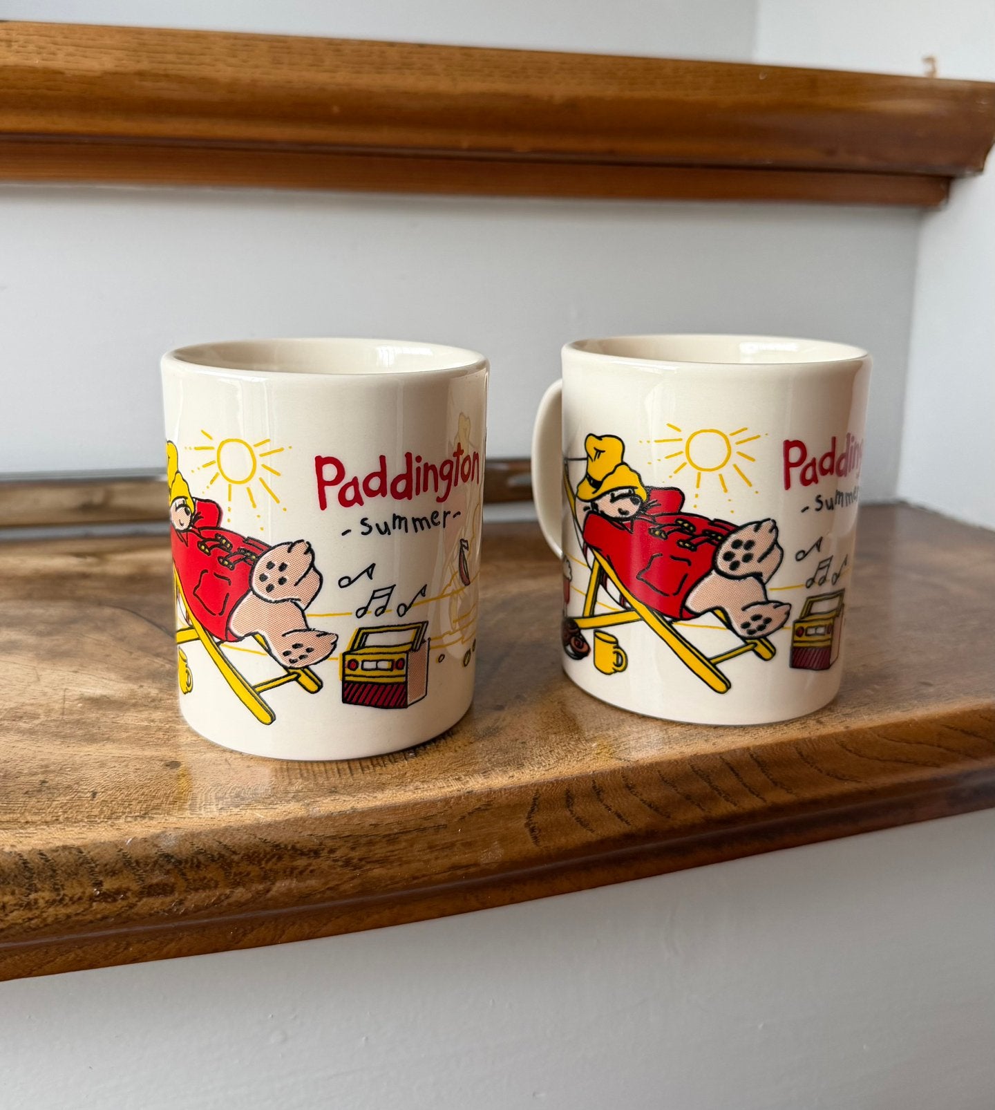 2x Paddington mok zomer/summer, Ophalen of Verzenden, Zo goed als nieuw, Overige stijlen, Kop(pen) en/of Schotel(s)