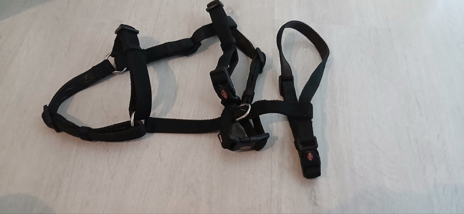 Trixie anti-ontsnapping hondentuig M/L zwart, Dieren en Toebehoren, Honden-accessoires, Trixie, Verzenden, Zo goed als nieuw, Hondentuig