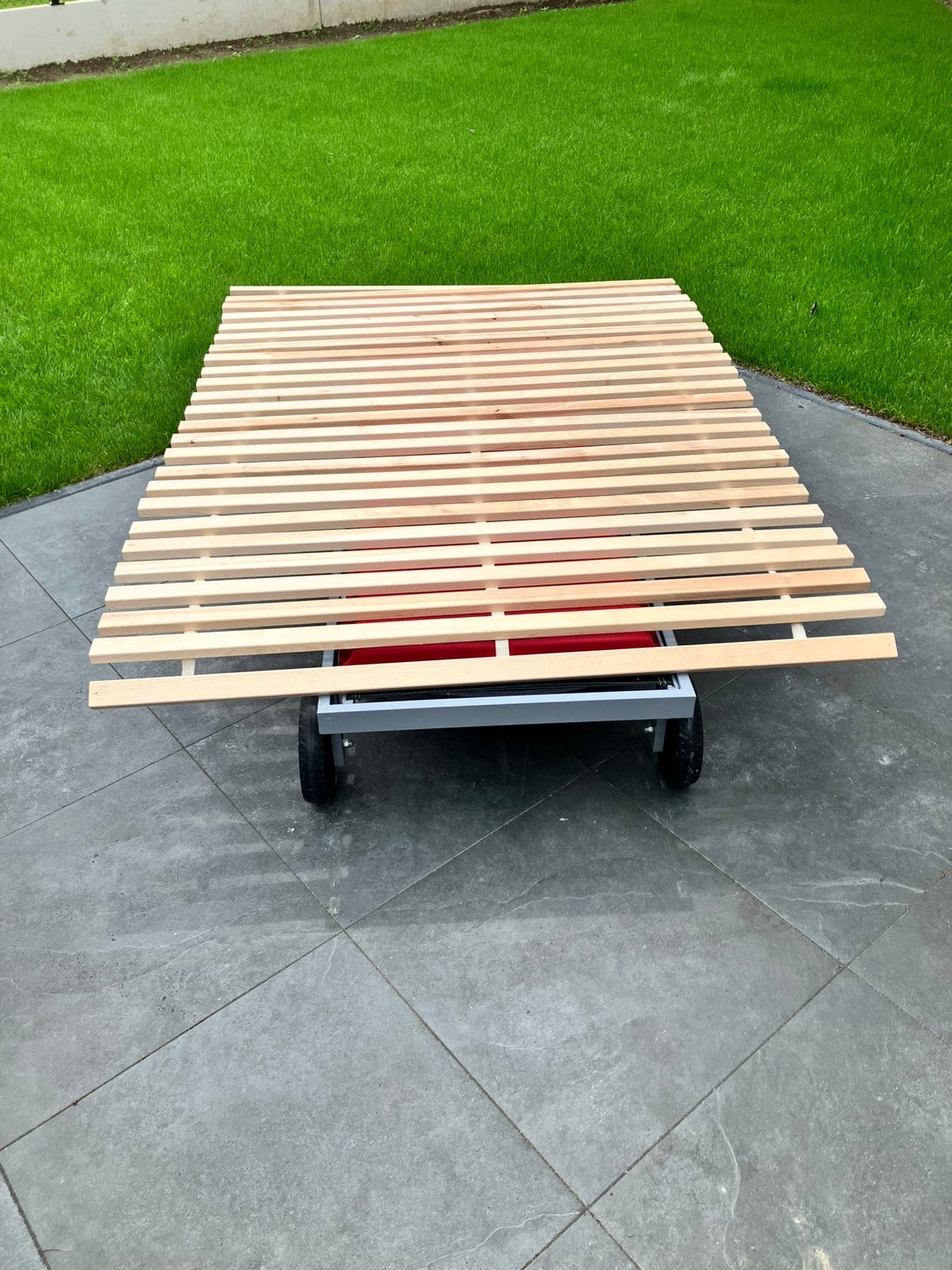 Verstelbare lattenbodem 140x200 cm (berkenhout), Ophalen, 140 cm, Bedbodem, Overige maten