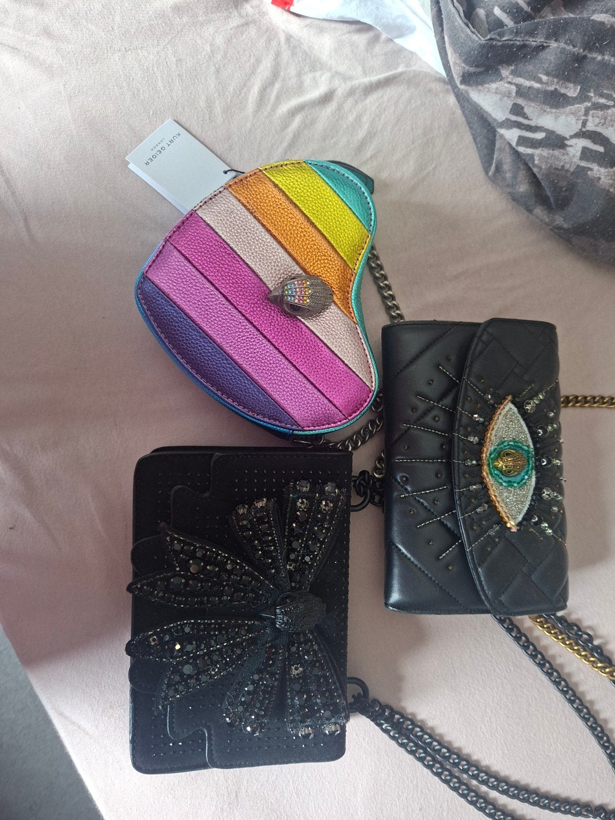 Kurt geiger tasjes, Ophalen, Zwart