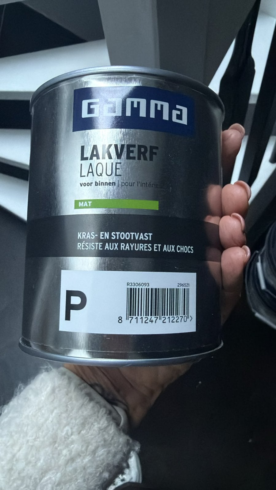 GAMMA Lakverf Mat RAL 1015 Chamois 0,75L Kras- en Stootvast, Ophalen, Beige, Nieuw, Lak