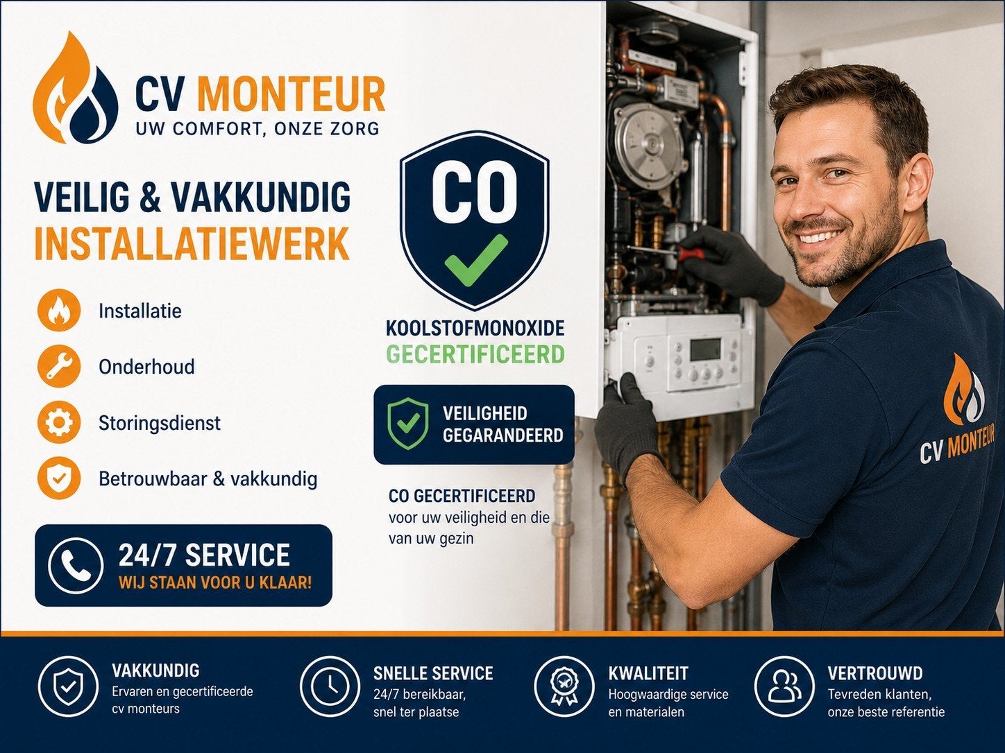 CV Monteur -Onderhoud/Storingen/Installatie-, Ophalen of Verzenden