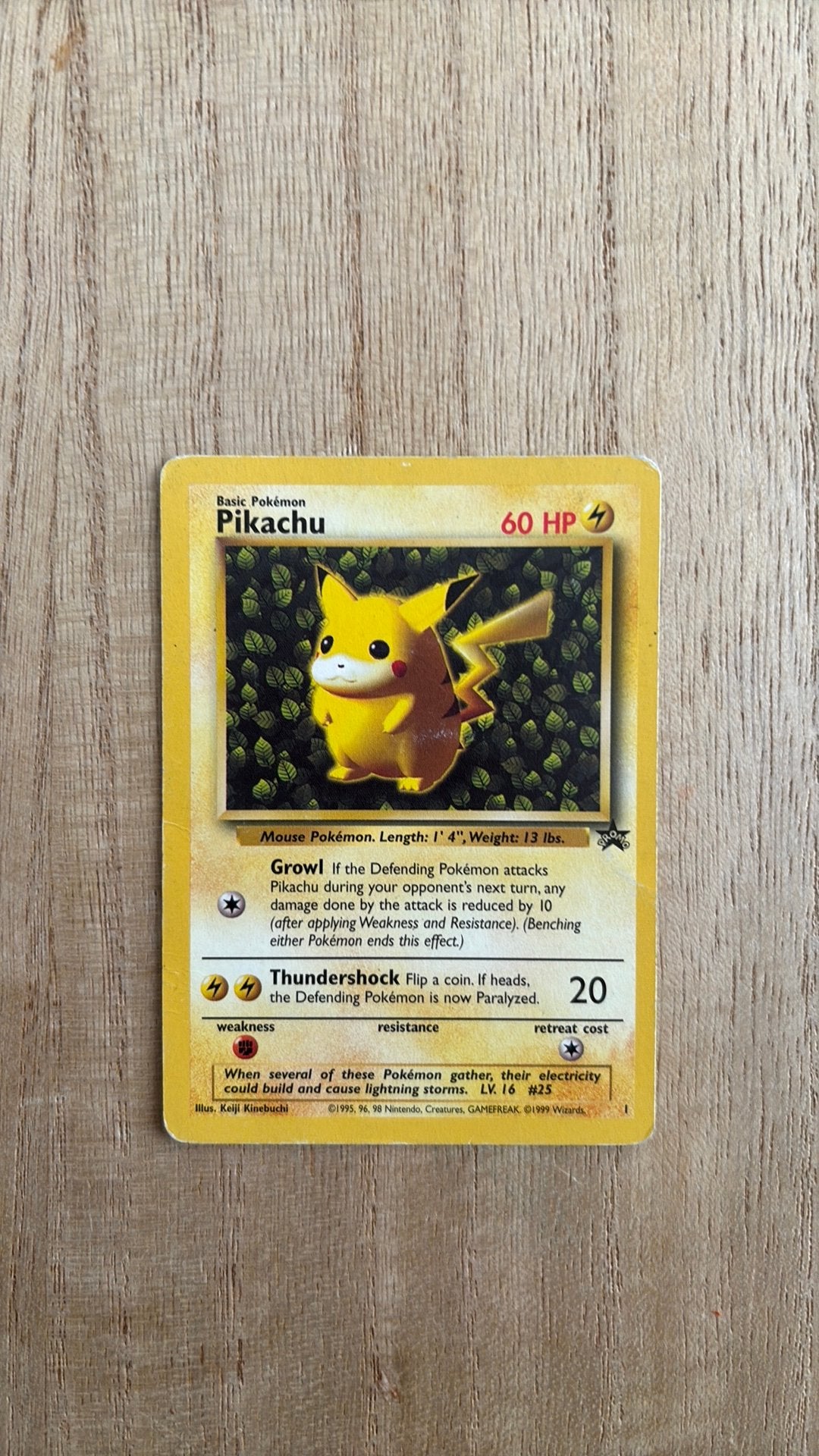 Pikachu - Black star Promo 1999 - Engels - Pokemon, Ophalen, Gebruikt