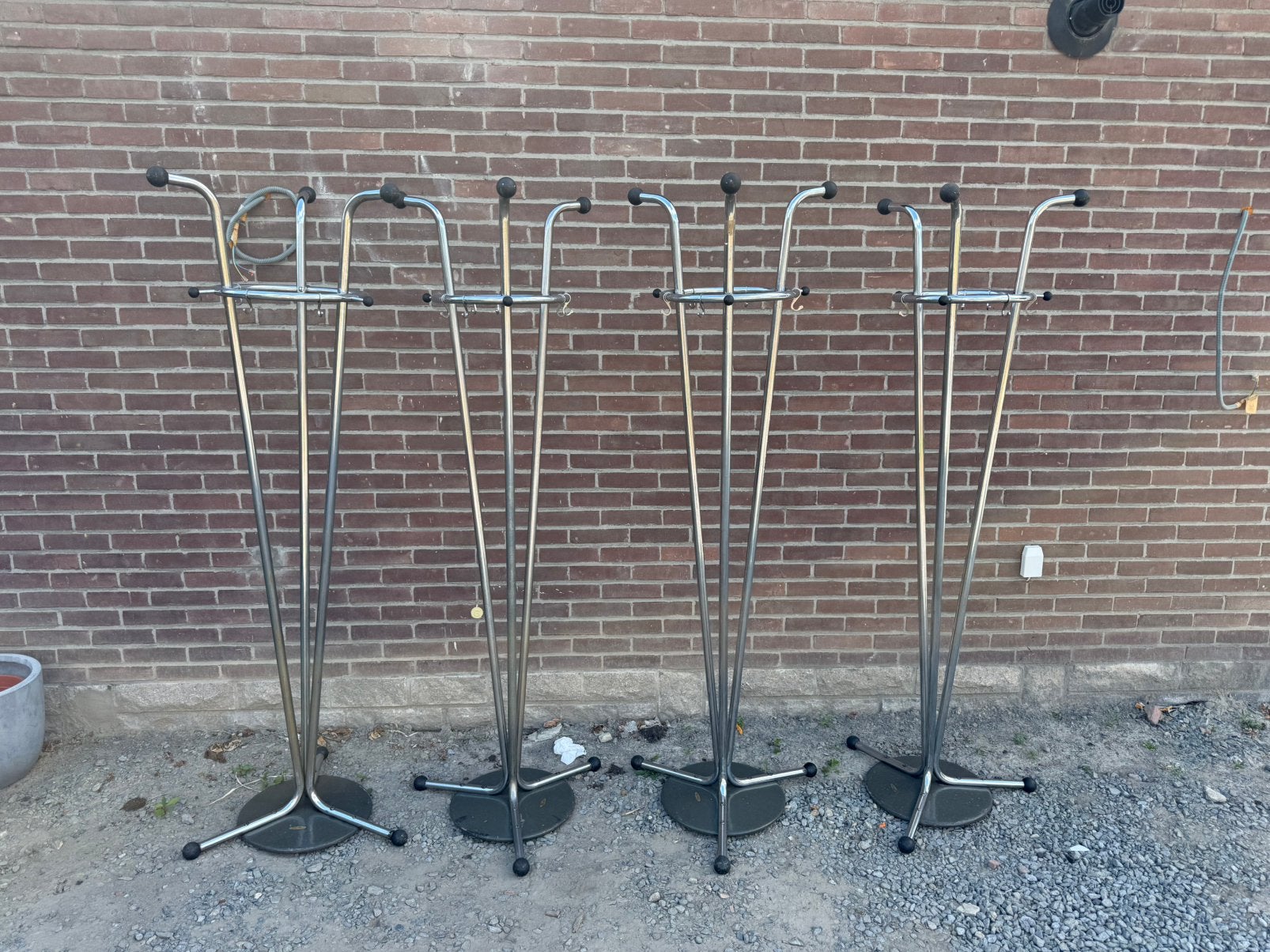 4x Vintage kapstokken – Usines Annoye, Chastre (België), Ophalen of Verzenden, Zo goed als nieuw, Metaal