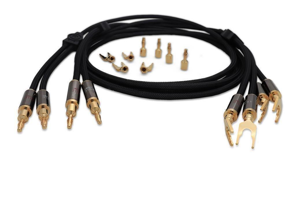 Ludic Hera loudspeaker cable set [2pcs] length 4 mtr, Ophalen of Verzenden, Nieuw, 2 tot 5 meter, Luidsprekerkabel