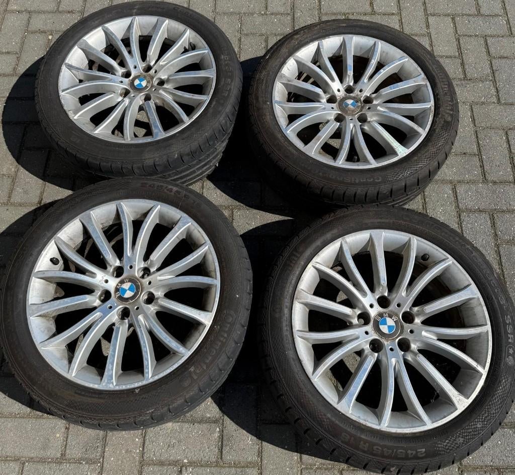 BMW 18 inch wielen 5-serie G30+G31 Continental zomerbanden, Ophalen, 18 inch, Banden en Velgen, Personenwagen