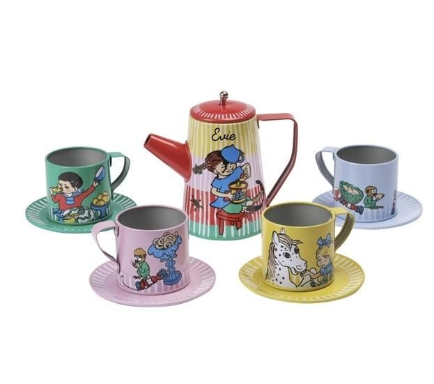 Cadeau idee? Pipi Langkous tinnen servies, Kinderen en Baby's, The River House, Info@theriverhouse.nl, Overige typen, Nieuw