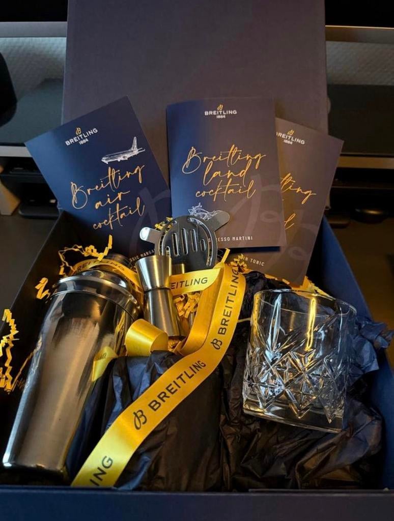 Breitling cocktail set en andere Breitling objecten., Ophalen of Verzenden, Zo goed als nieuw