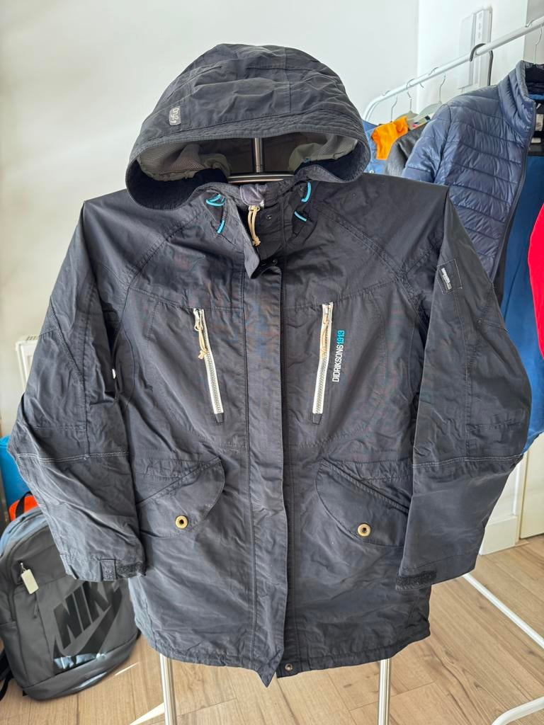 Waterproof Parka by Didriksons, Ophalen of Verzenden, Zo goed als nieuw, Maat 36 (S), Grijs