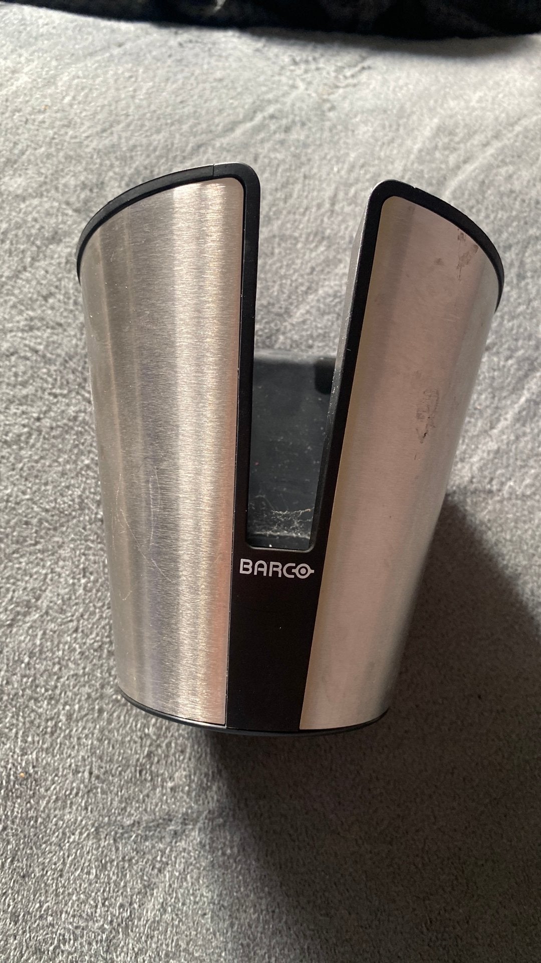 LUXE ALUMINIUM BARCO CLICKSHARE BUTTON HOUDER, Computers en Software, Ophalen, Zo goed als nieuw