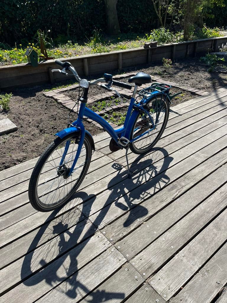 Mooie opgeknapte fiets 26 inch 3 versnellingen, Fietsen en Brommers, Fietsen | Vouwfietsen, Overige merken, 20 inch of meer, Velgrem