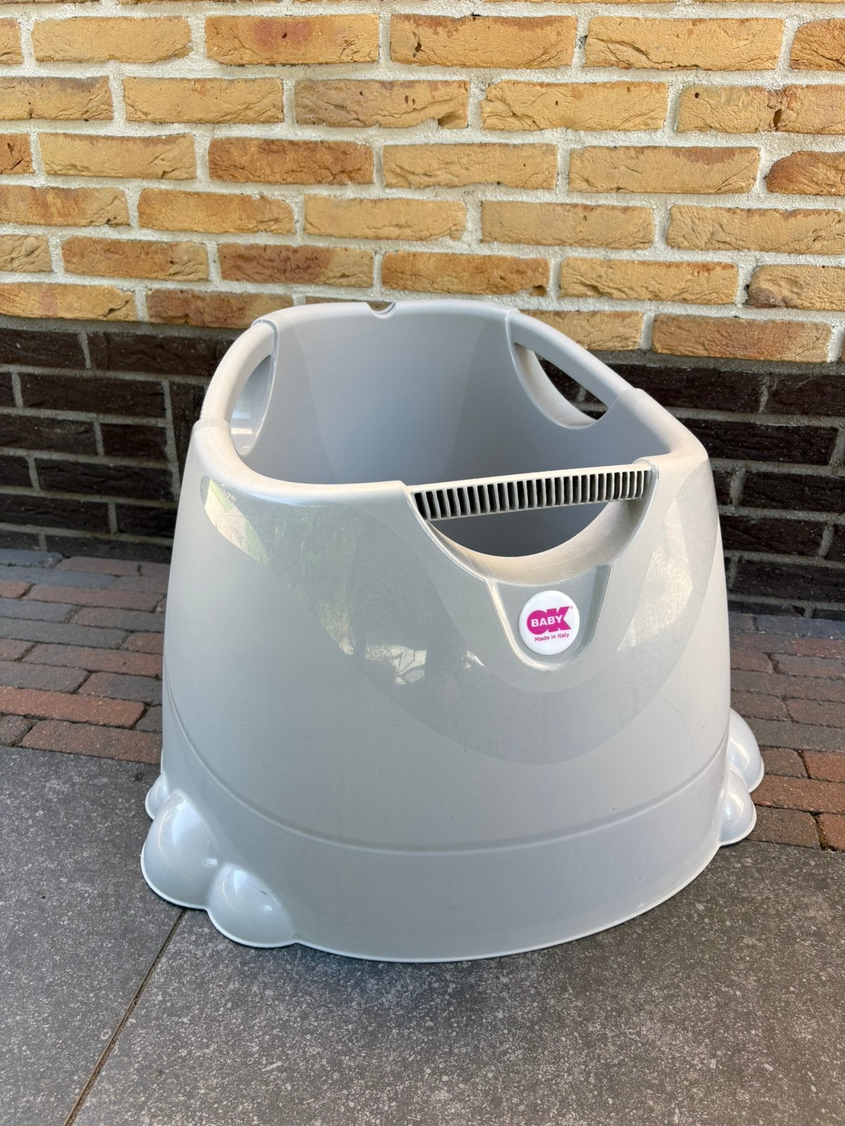 OKBaby Opla badje / douche zit badje – Grijs – Zeer netjes, Ophalen, Zo goed als nieuw, Badje, Standaard