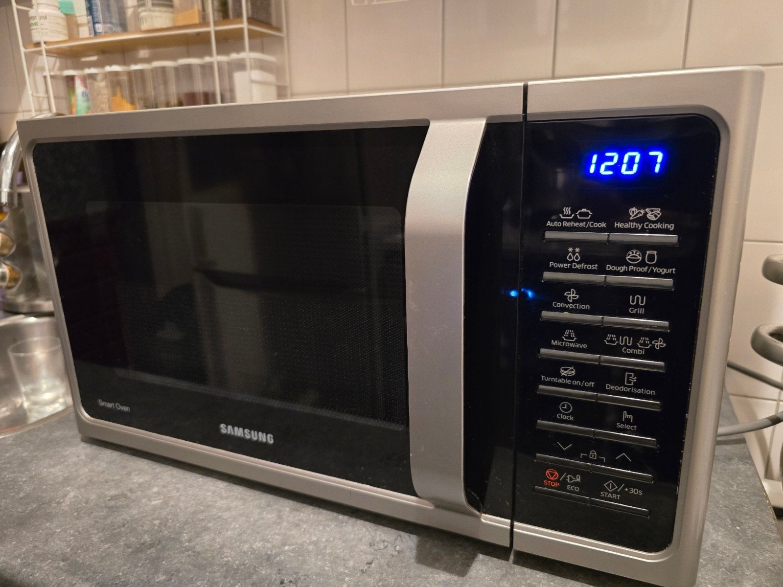 Samsung combimagnetron MC28H5015AS/EN - Gebruikt, Witgoed en Apparatuur, Magnetrons, Combimagnetron, Gebruikt, Ophalen of Verzenden
