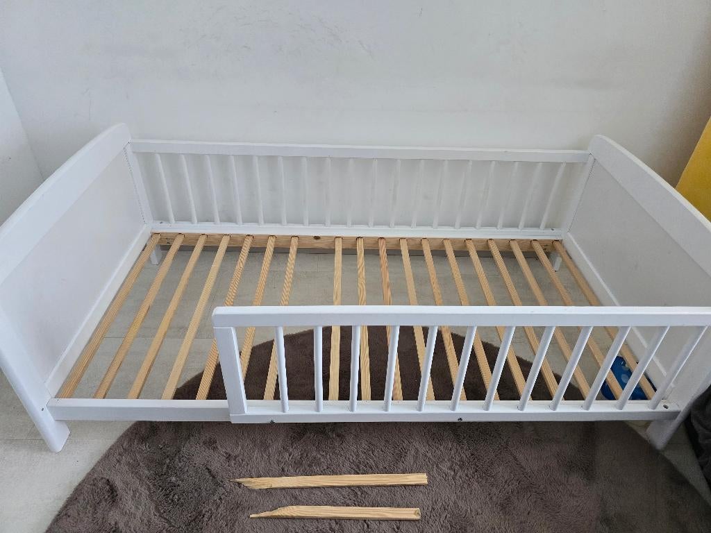Peuterbed wit, Ophalen, Gebruikt, 70 tot 85 cm, Minder dan 140 cm