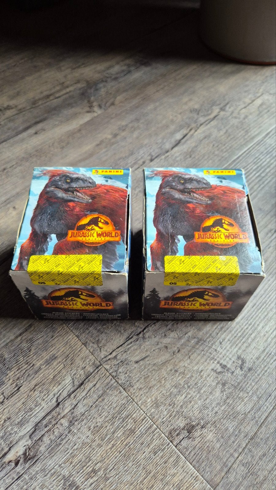 2x Panini Jurassic World Box 50 Zakjes, Verzenden, Nieuw, Meerdere stickers