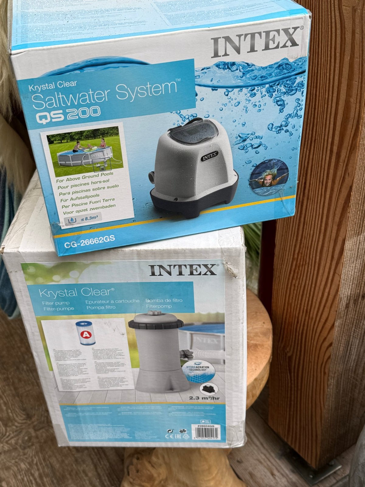 Intex Krystal Clear Zoutwatersysteem & Filterpomp, Tuin en Terras, Ophalen, Nieuw, Zwembadpomp