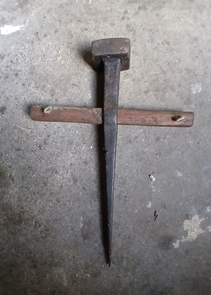 Antieke set (4 stuks) boerengereedschap., Ophalen of Verzenden