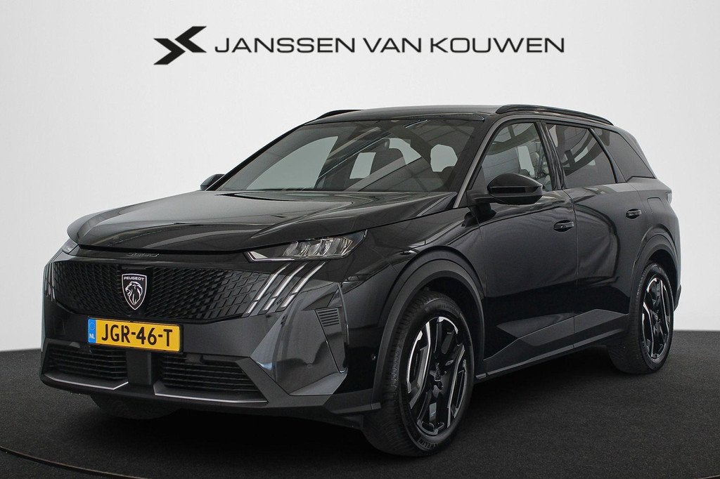 Peugeot e-5008 Allure Avantage 73 kWh 7p Seat Pack Trekhaak, Gebruikt, 213 pk, Zwart, Origineel Nederlands