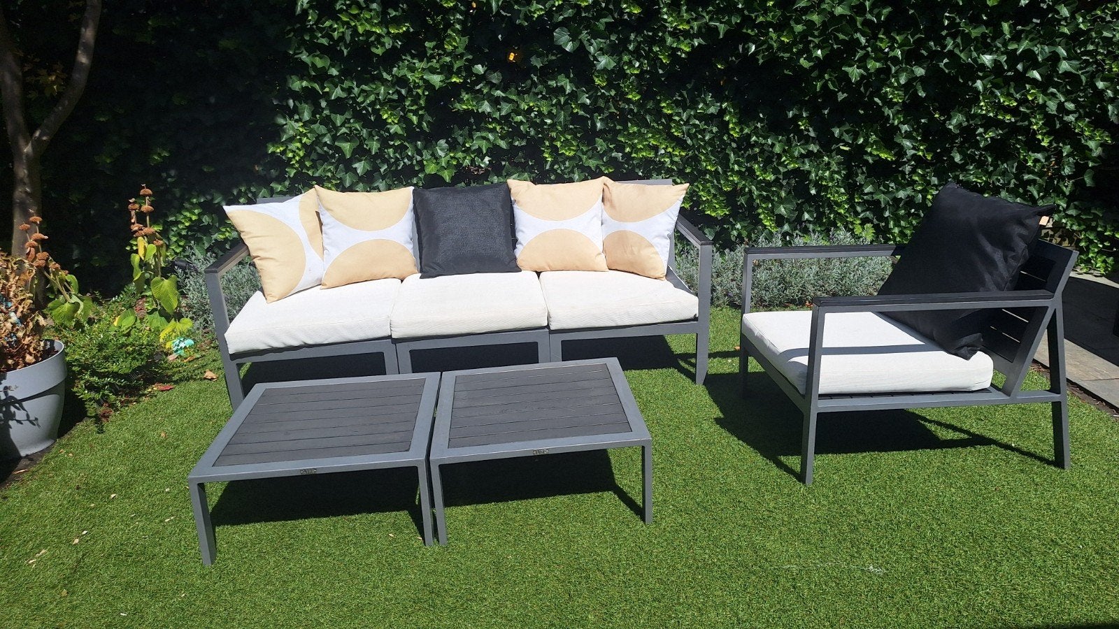 Life - Tuinset/Loungeset, Tuin en Terras, Tuinsets en Loungesets, Ophalen, 4 zitplaatsen, Gebruikt, Aluminium