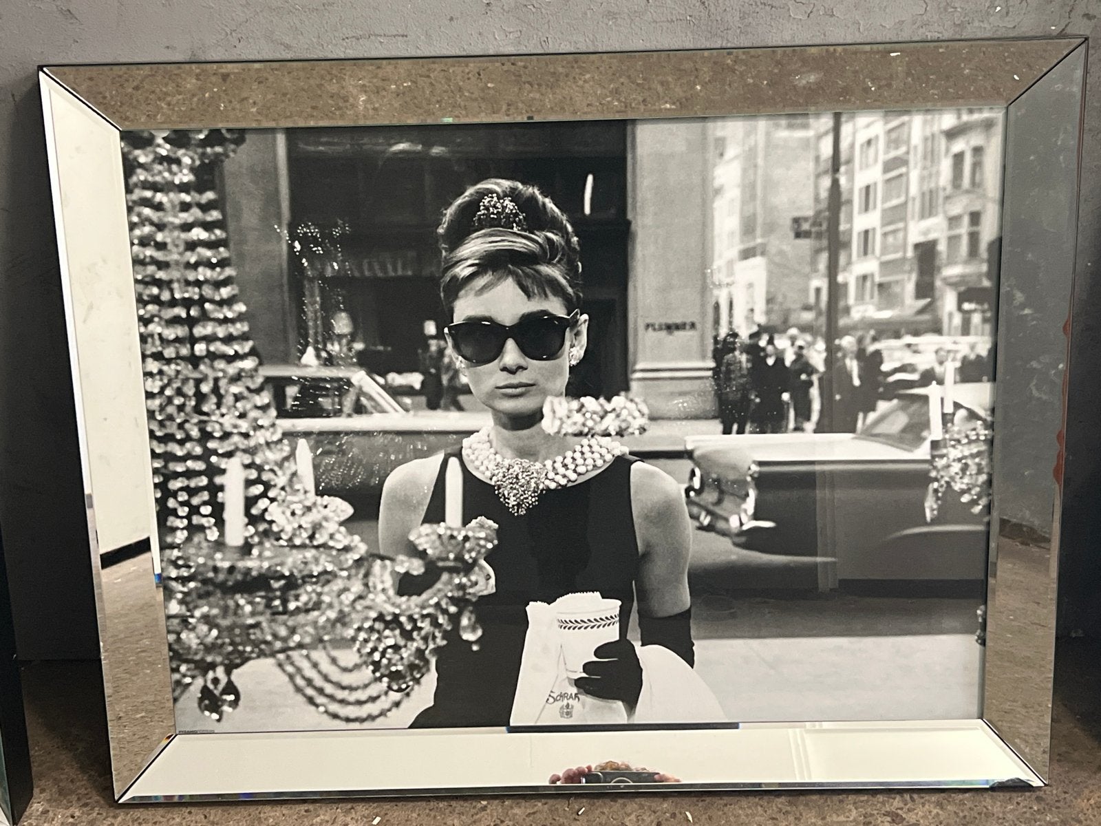 Audrey Hepburn ingelijste foto - Wissellijst Pearl, Ophalen, 50 – 75, Zo goed als nieuw, Foto of Poster