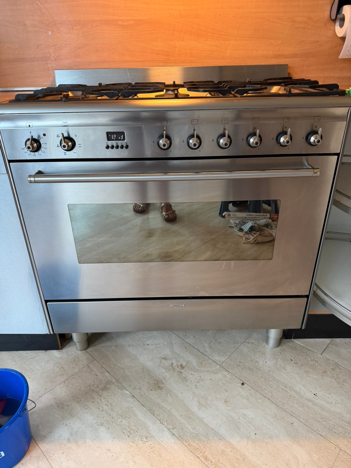 Smeg fornuis, Witgoed en Apparatuur, Fornuizen, Ophalen, Hete lucht, 60 cm of meer, Zo goed als nieuw