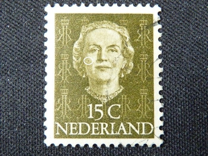 plaatfout 523 , gestempeld., Postzegels en Munten, Postzegels | Nederland, Verzenden, Na 1940, Gestempeld