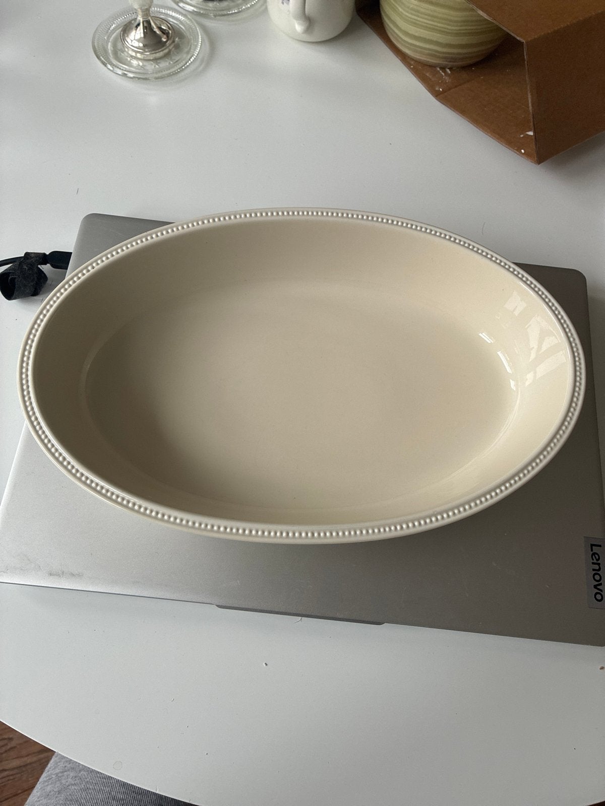 Wedgwood Windsor Ovale ovenschaal Porselein, Klassiek, Ophalen of Verzenden, Wedgwood, Porselein