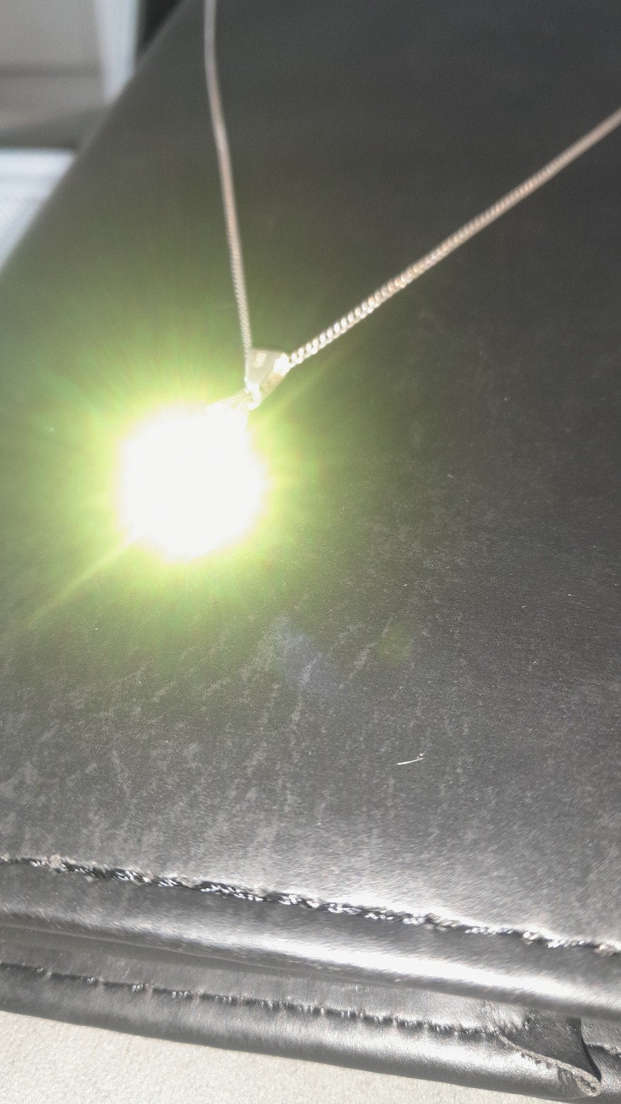 Prachtige zilveren ketting met Swarovski hanger, Ophalen of Verzenden, Zo goed als nieuw, Met kristal, Zilver