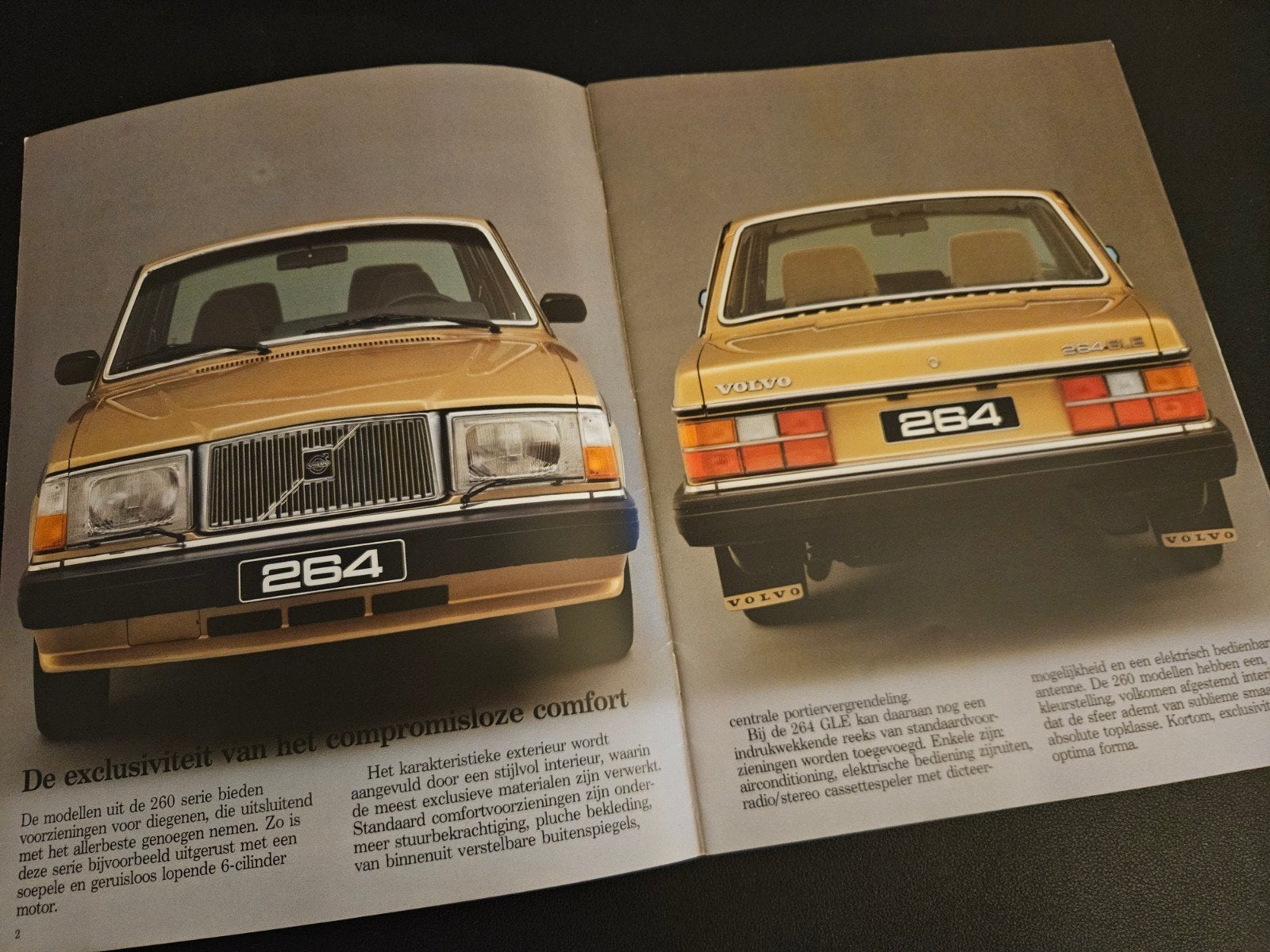 Brochure Volvo 264 / 265 1982, Boeken, Auto's | Folders en Tijdschriften, Ophalen of Verzenden, Zo goed als nieuw, Volvo