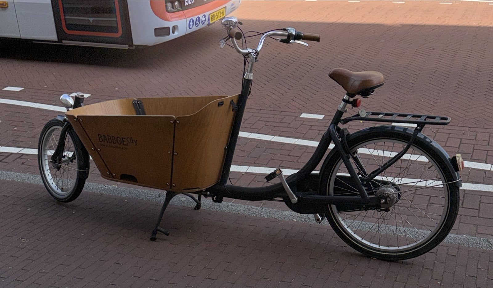 Babboe City bakfiets met versnellingen, zeer goede staat, Fietsen en Brommers, Ophalen, Zo goed als nieuw, Velgrem, 2 kinderen