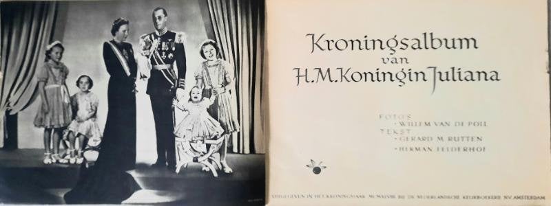 Kroningsalbum h.m.koningin juliana, Ophalen of Verzenden, Gebruikt, Nederland, Tijdschrift of Boek