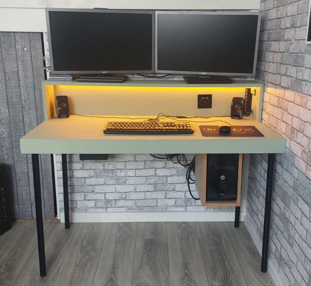 computermeubel, Ophalen, 70 tot 120 cm, Zo goed als nieuw, 120 tot 170 cm