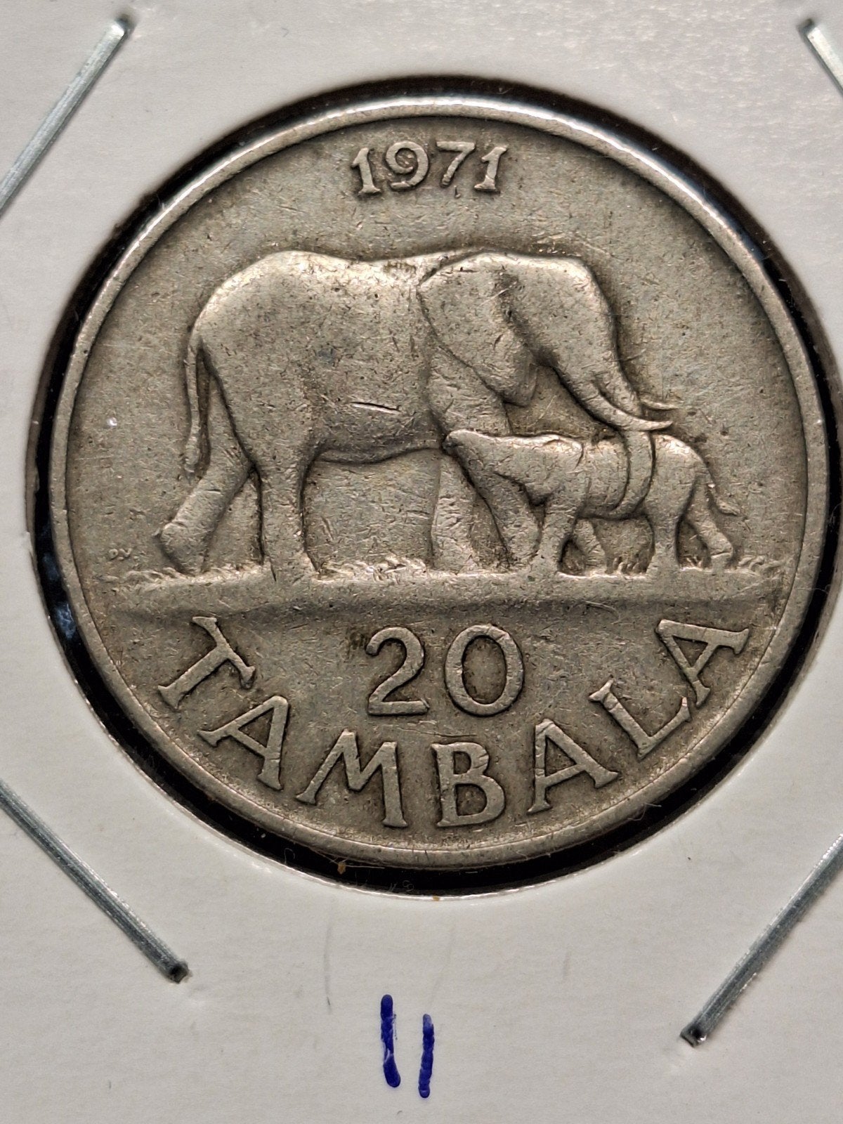 Malawi 20 tambala 1971, Ophalen of Verzenden, Overige landen