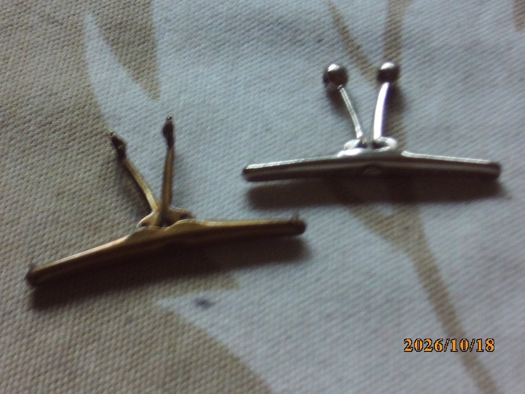 2x dasspeld, boord clip kleding accesoires The Tenax + bloem, Ophalen of Verzenden, Heren, The Tenax