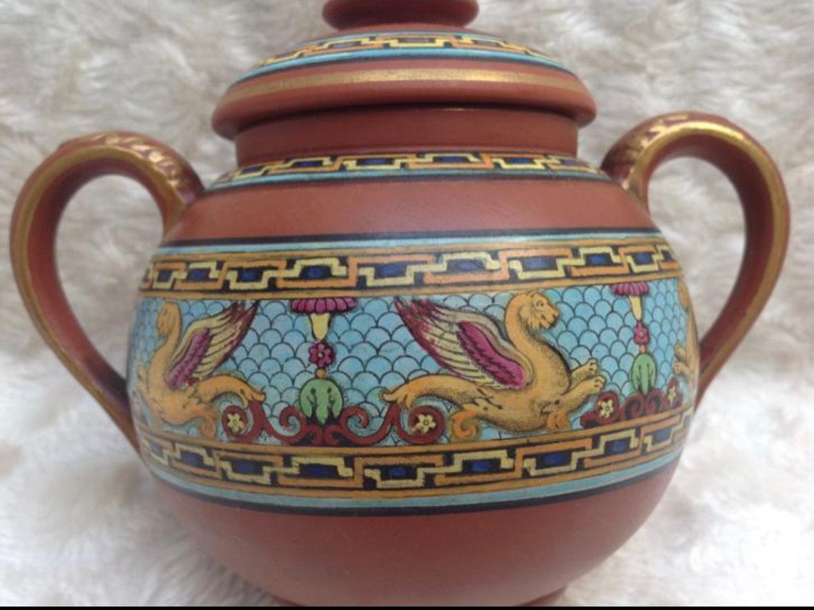 Antieke Terracotta Pot met Deksel, Ophalen of Verzenden