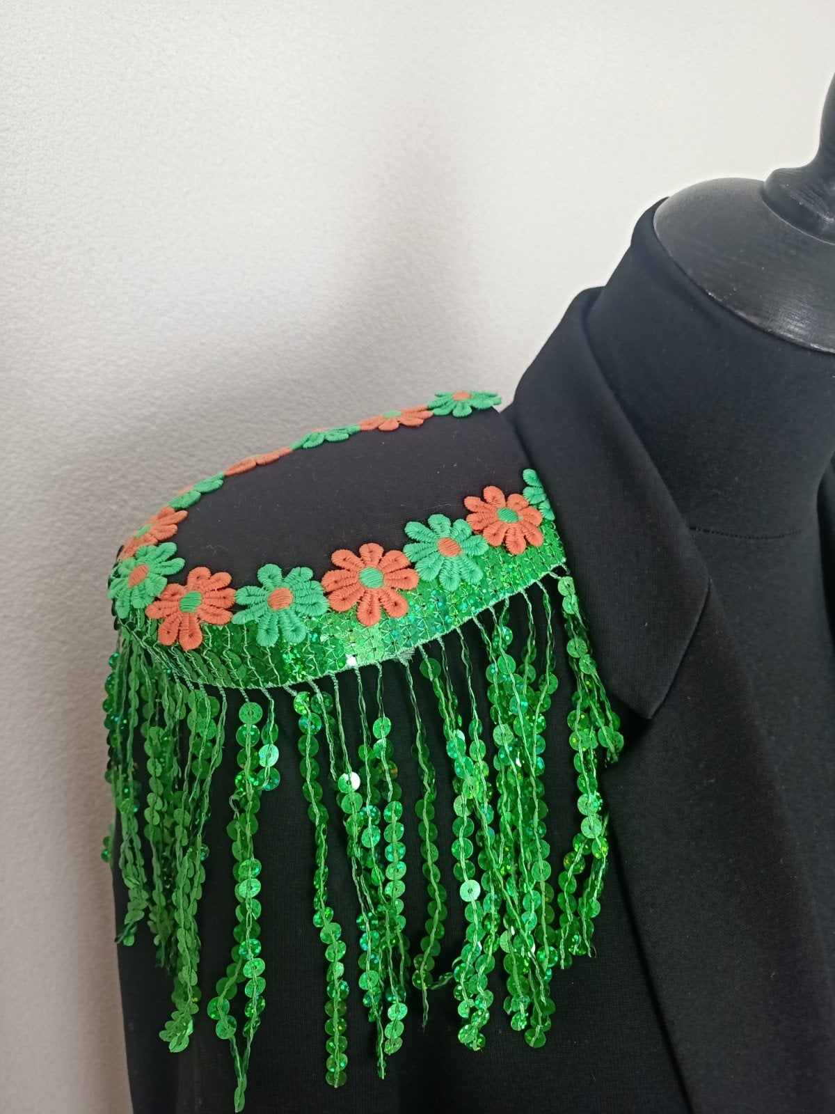 epauletten groene franjes Kruikenstad, Ophalen of Verzenden, Zo goed als nieuw, Carnaval