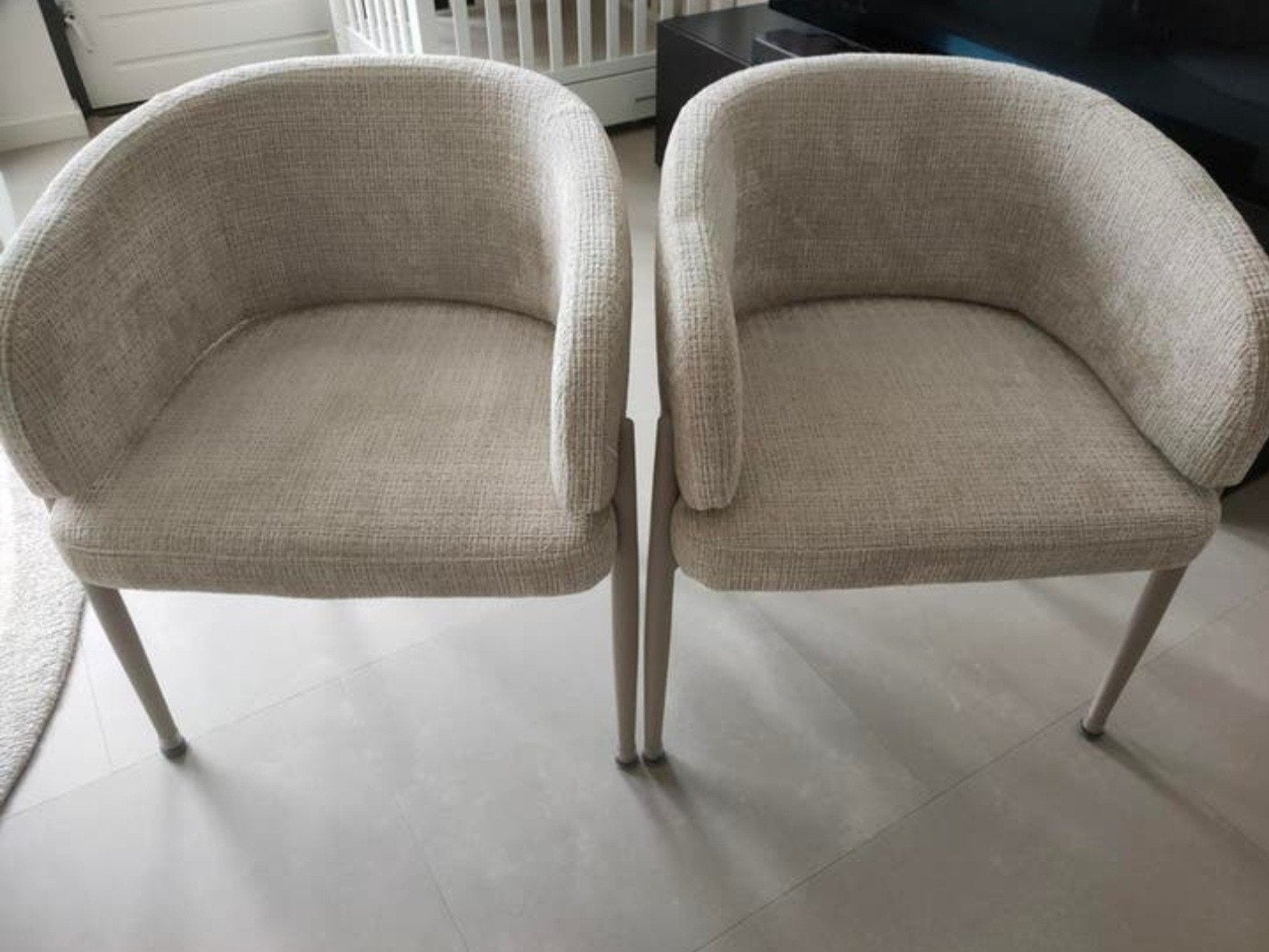 Kuip stoelen Eetkamerstoelen stoelen, Huis en Inrichting, Stoelen, Ophalen, Overige kleuren, Japani Scandinavisch, Zo goed als nieuw