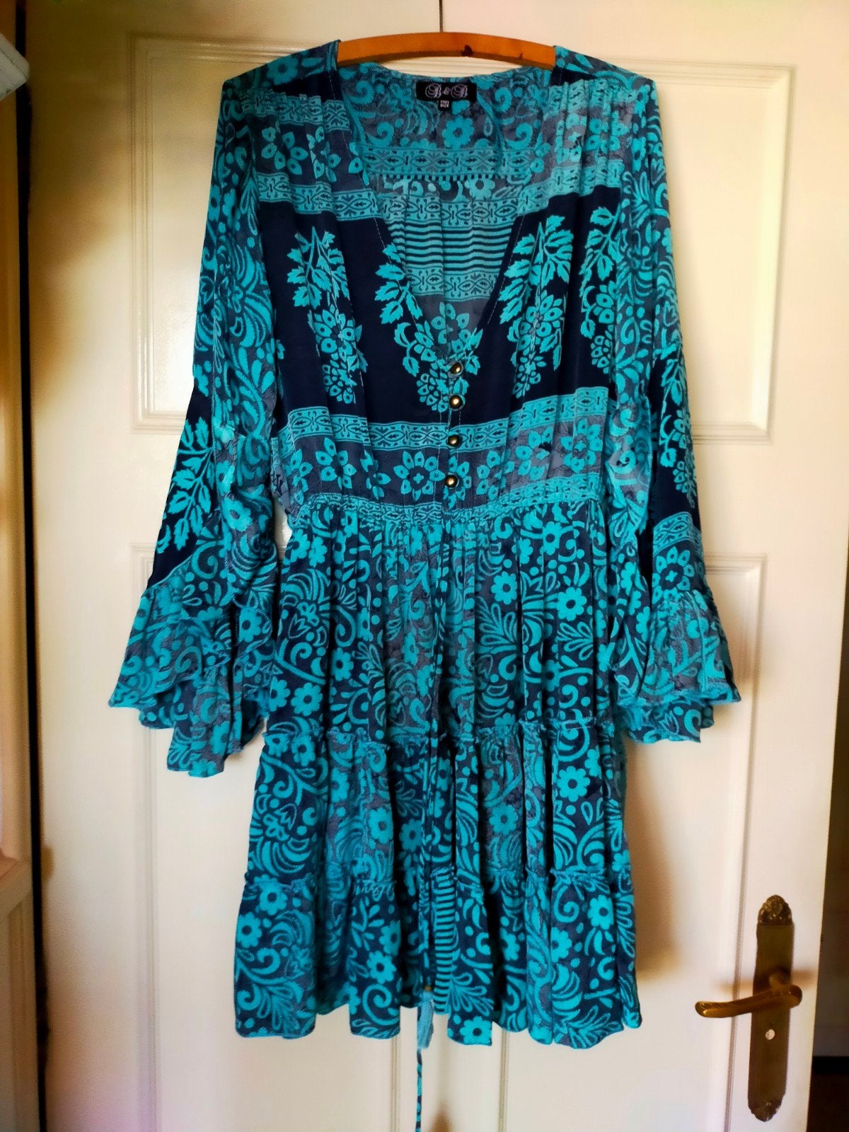 Tuniek Ibiza stijl (NIEUW), Ophalen of Verzenden, Nieuw, Blauw, Knielengte