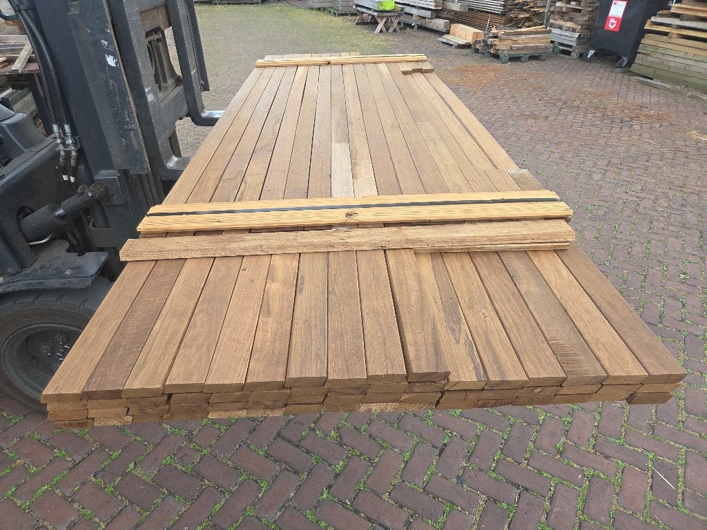 Hardhouten Rhombus profiel 2.0x6.0 cm - nr: HP368, Tuin en Terras, Palen, Balken en Planken, Ophalen, Planken, Nieuw, Hardhout