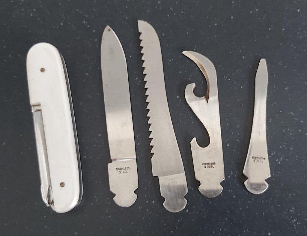 Vintage Verwisselbare Zakmesset/Multitool  Jaren'60/'70, Verzamelen, Ophalen of Verzenden, Gebruikt