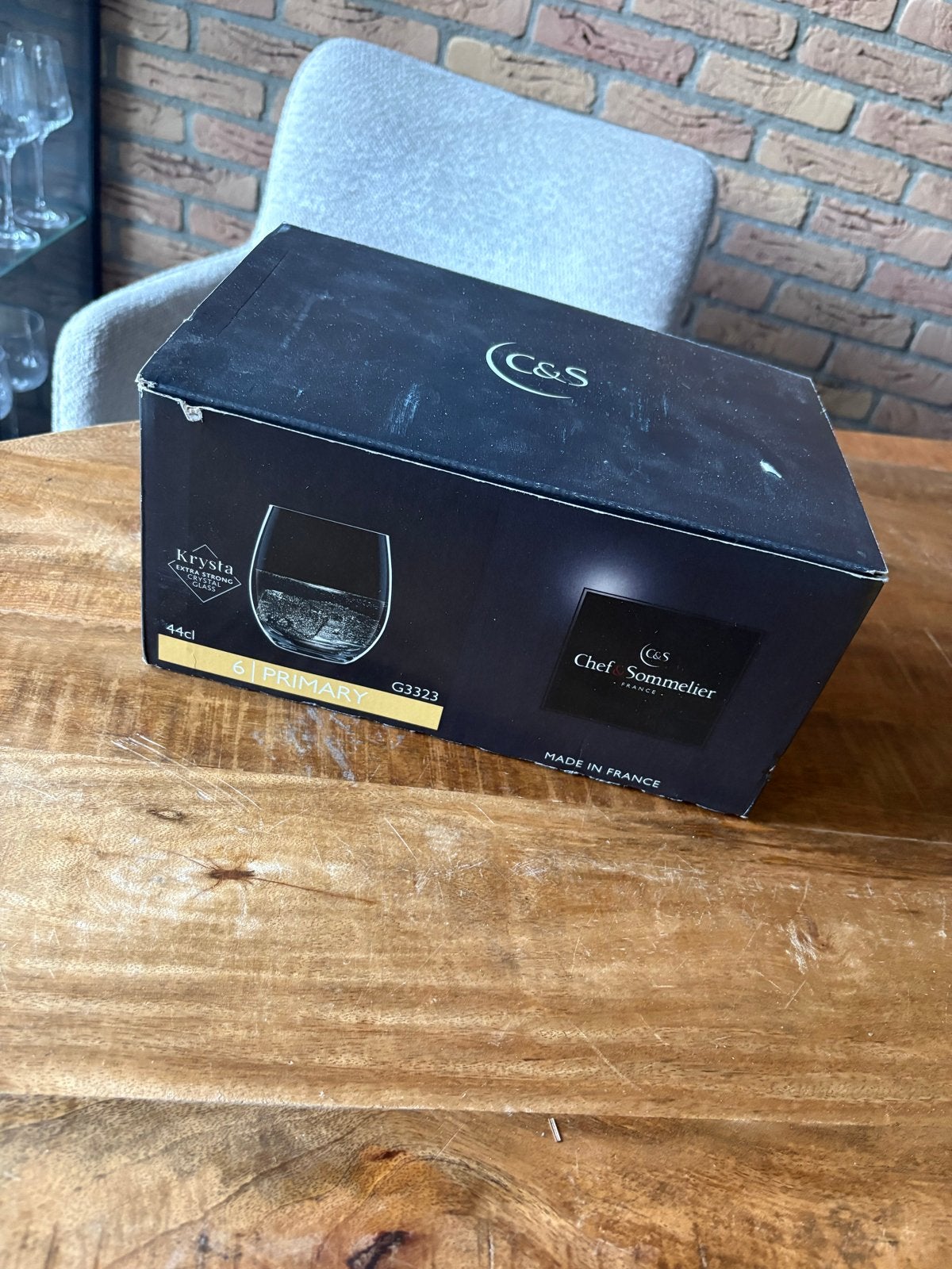 Chef Sommelier Primary glazen set - 6 stuks, 44cl, Nieuw, Ophalen of Verzenden, Overige merken, Glas